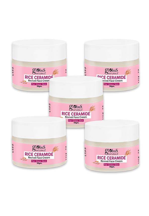 Rice Ceramide Revival Face Cream, Enriched with Sunflower & Coffee