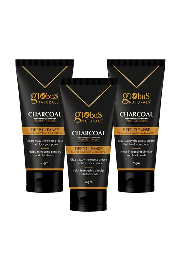 Charcoal Peel Off Mask, Deep Cleanse, Enriched with Vitamin E & Argan Oil