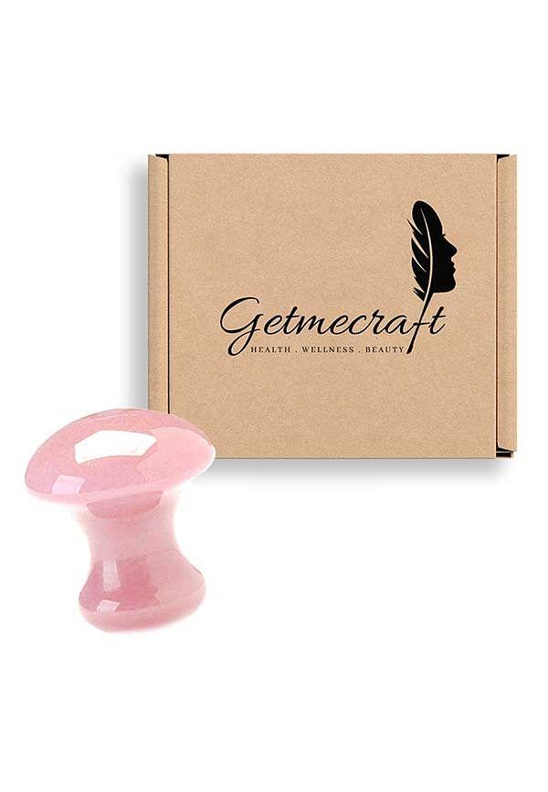 Rose Quartz Mushroom Gus Sha Tool