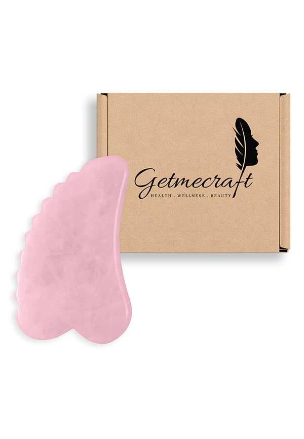Rose Quartz Teeth Shape Gua Sha Tool