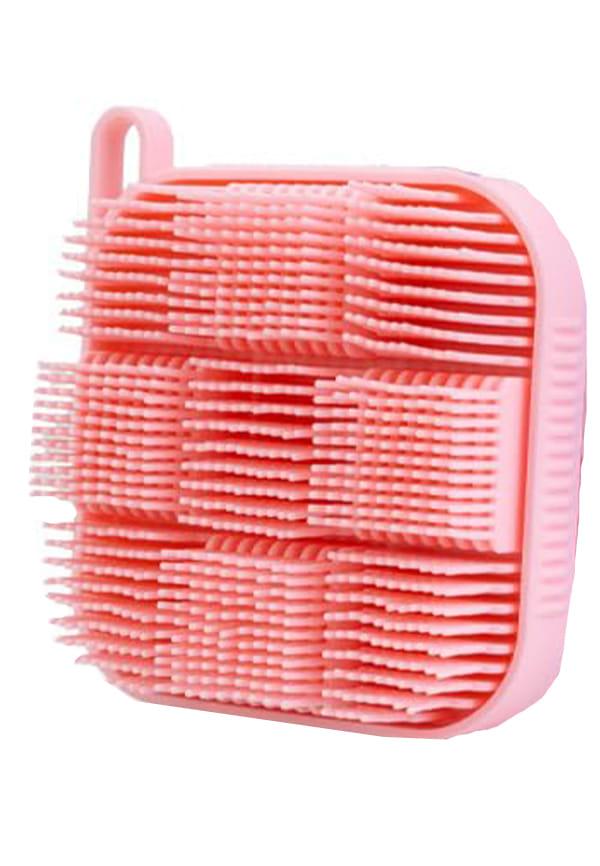 Bath Scrubber and Shampoo Brush, Body Scrubber and Scalp Massager (Rectangular Shape)