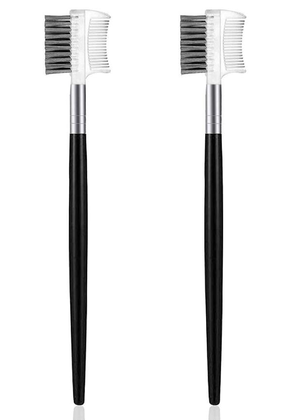 Eyebrow Brush and Eyelash Comb (Pack of 2)