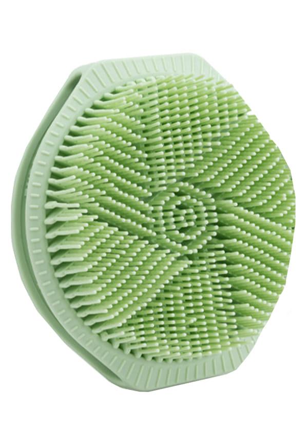 Bath Scrubber and Shampoo Brush, Body Scrubber and Scalp Massager (Oval)