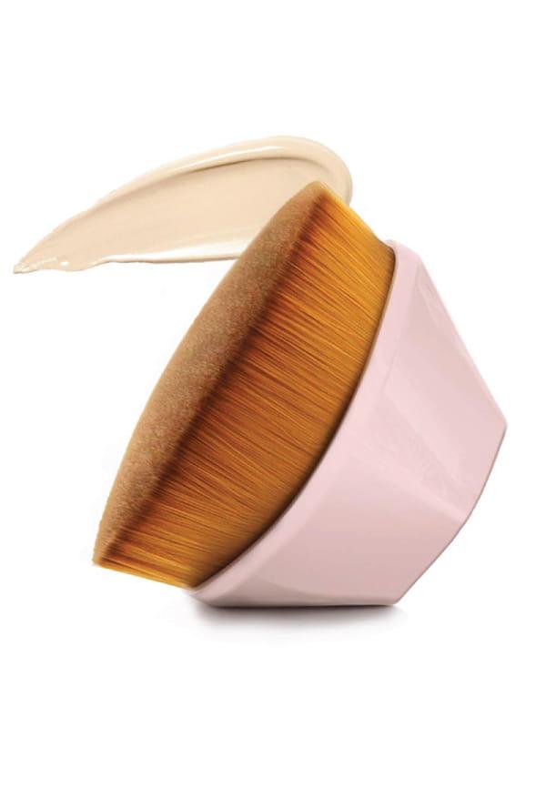 Hexagon Face Foundation Makeup Brush - Pink
