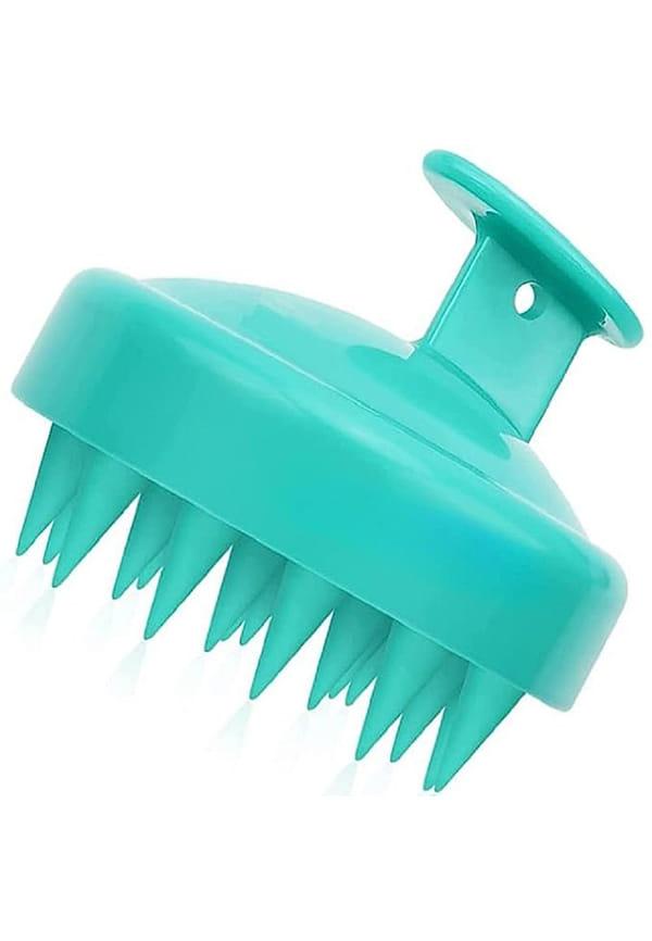Dark Green Shampoo Brush and Scalp Scrubber