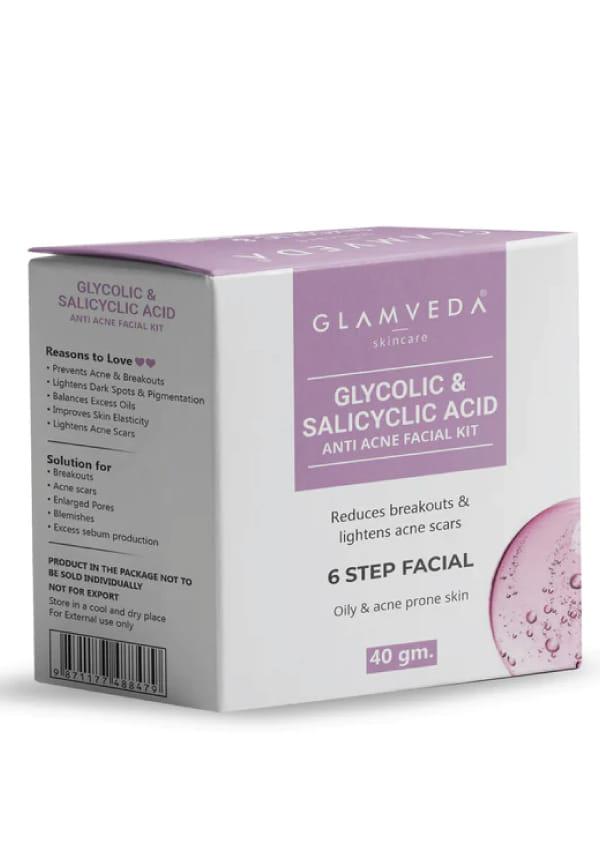 Glycolic Acid & 2% ww Salicylic Acid Anti Acne Facial kit