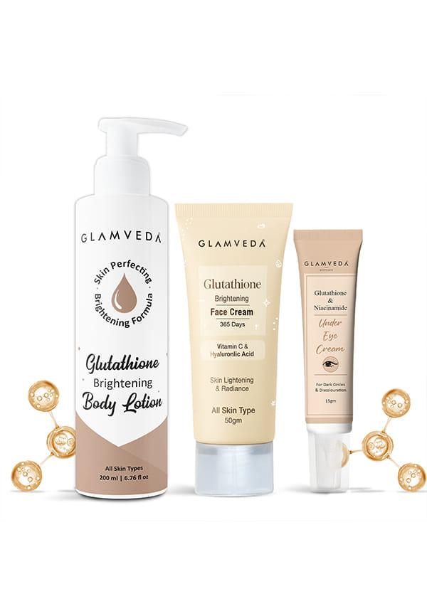 Glutathione 3-Step Nourishing Combo for Glowing Skin