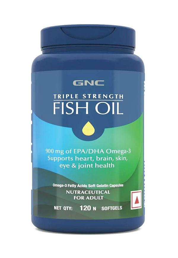 Triple Strength Fish Oil Omega 3 Capsules For Men & Women