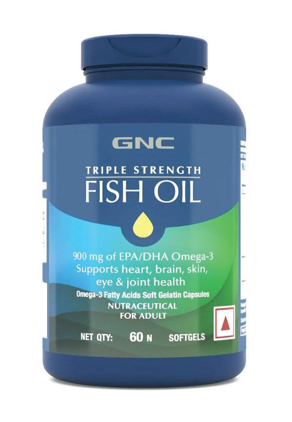 Triple Strength Fish Oil Omega 3 Capsules For Men & Women