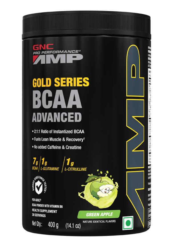 AMP Gold Series BCAA Advanced - Fuels Lean Muscle Strength & Recovery - Green Apple