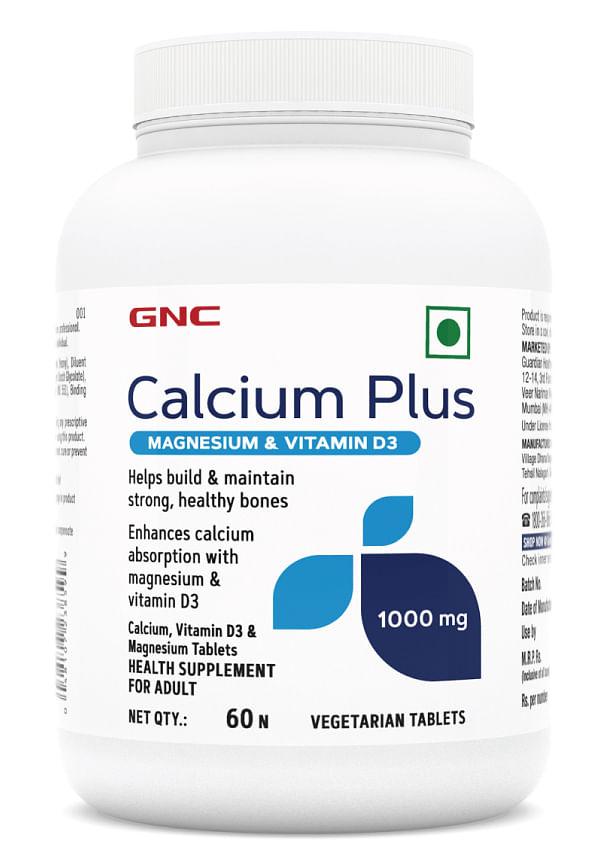 Calcium Plus 1000 mg with Magnesium and Vitamin D3 - Promotes Healthy & Strong Bones