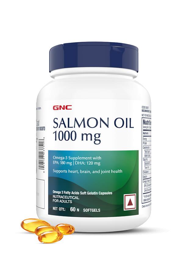 Salmon Oil 1000mg - Supports Joint Health, Vision & Overall Well-Being