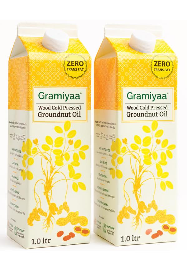 Wood Cold Pressed Groundnut Oil