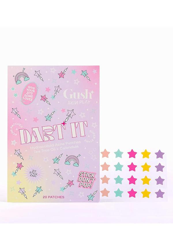 Dart It Hydrocolloid Pimple Patches for healing acne, zits and blemishes - Super Star (5 Colors)