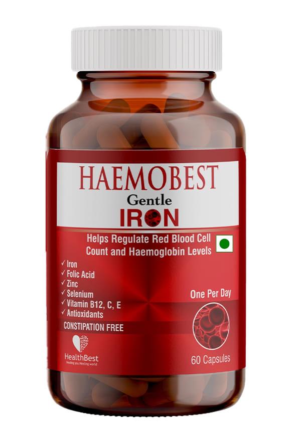 Haemobest Iron Supplement for Hemoglobin Support, Energy & Immunity, Men & Women