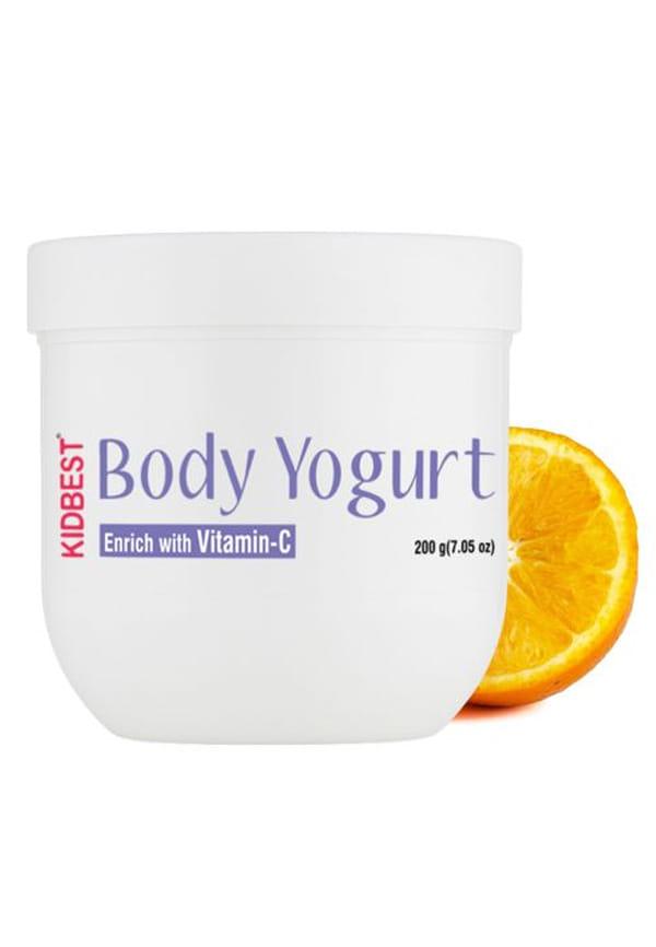HealthBest Body Yogurt for Kids SPF-15 | L-Glutathione, Vitamin-C, Kojic Acid, Vitamin-E | Normal Skin, Sensitive Skin & Dry Skin | Tear, Paraben, SL