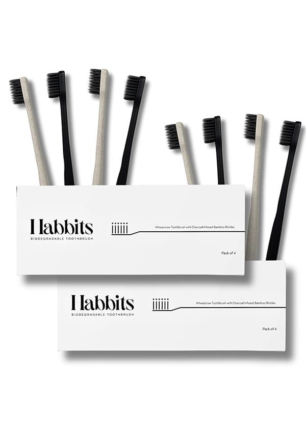 Wheat-Straw Toothbrush (Pack of 8)
