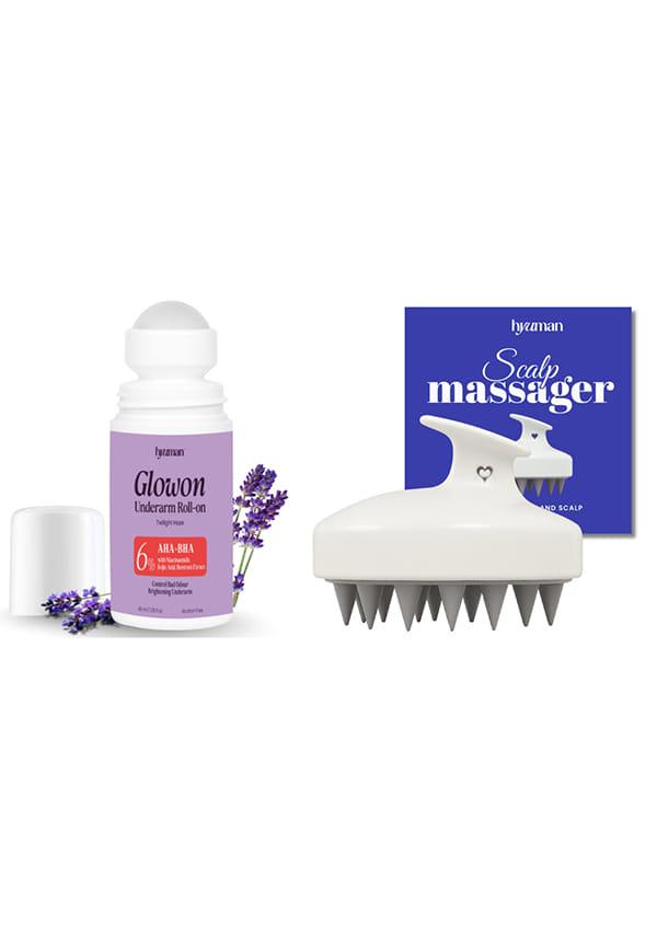 Underarm Roll-On & Scalp Massager