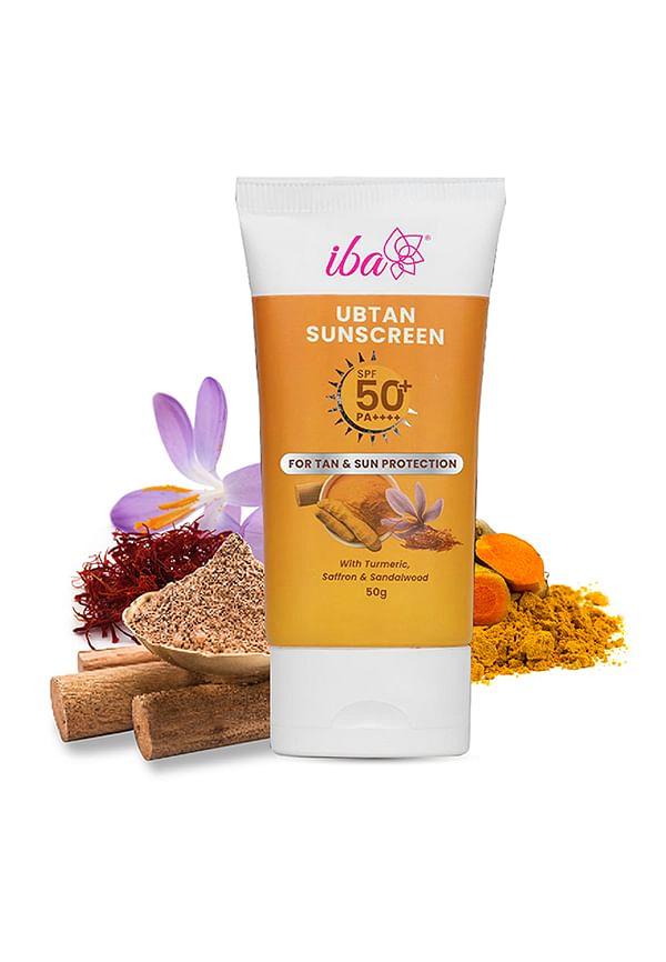 Ubtan Sunscreen SPF 50 PA++++ with Turmeric, Saffron, Sandalwood