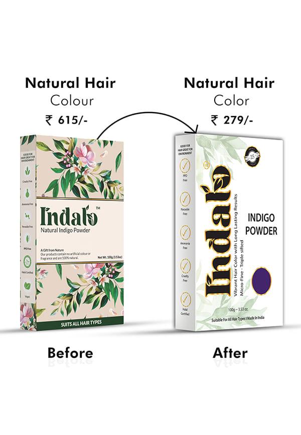 Natural Indigo Powder For Hair Color & Hair Care| Ammonia Free