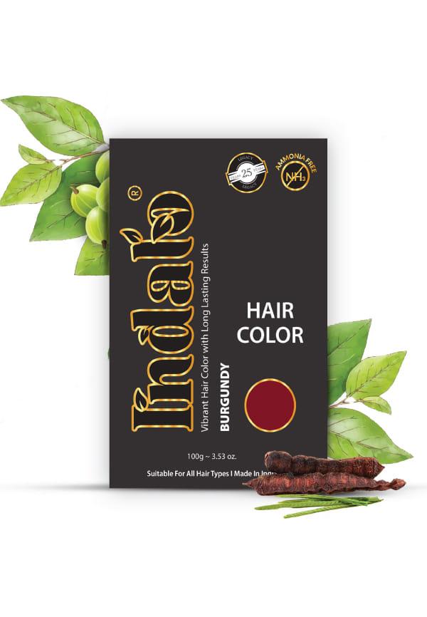 Ammonia-Free Vibrant Burgundy Hair Color