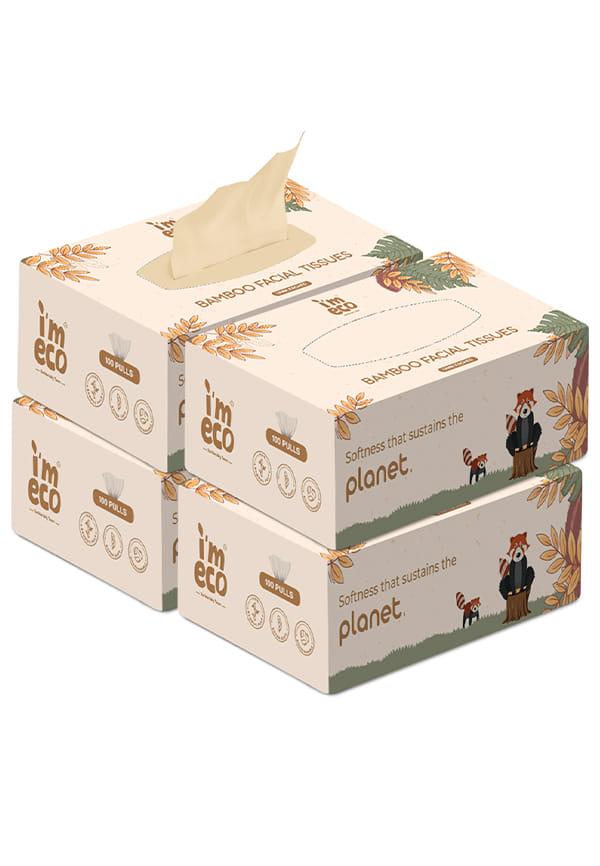 Bamboo Facial Tissue | Soft & Highly Absorbent