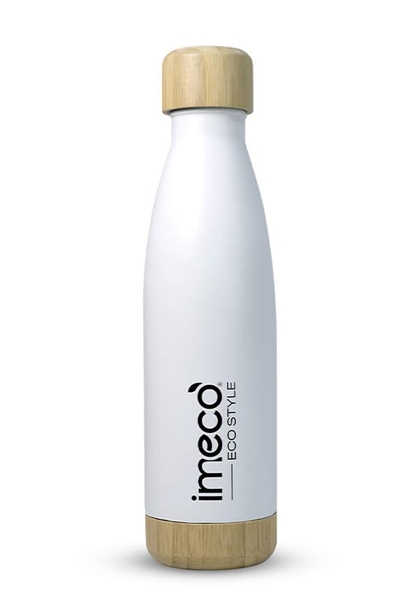 ECO STYLE Stainless Steel Water Bottle with Bamboo Base