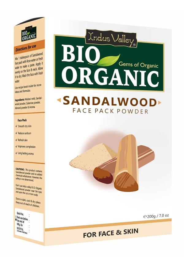 Bio Organic Sandalwood Face Pack Powder