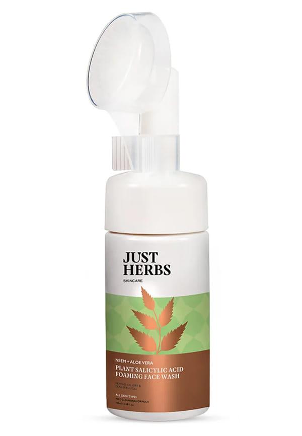 Plant Salicylic Acid Foaming Face Wash with Neem & Aloe Vera
