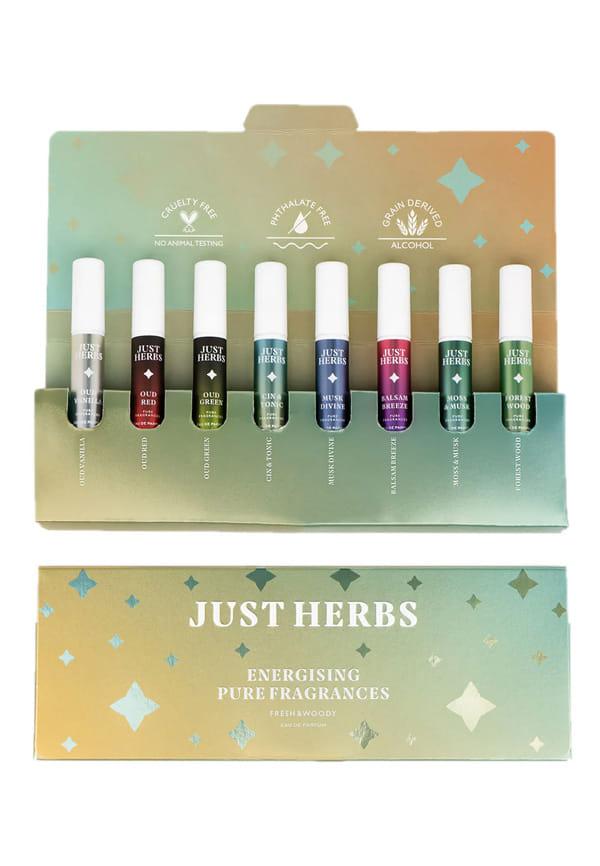 Energising Pure Fragrances Fresh & Woody Set of 8 EDP