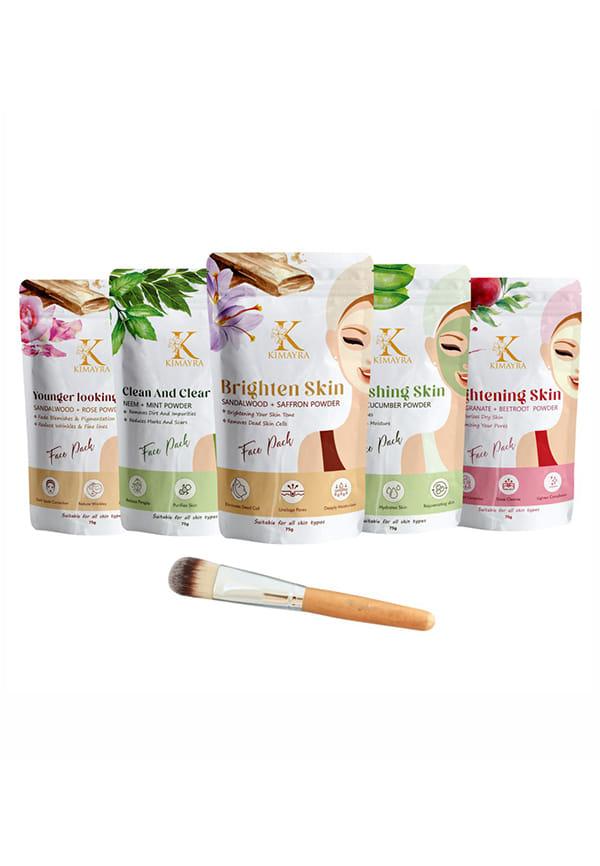 Skin Care Combo Powder (Sandalwood + Saffron, Sandalwood + Rose, Aloe vera + Cucumber, Pomegranate + Beetroot, Neem + Mint)