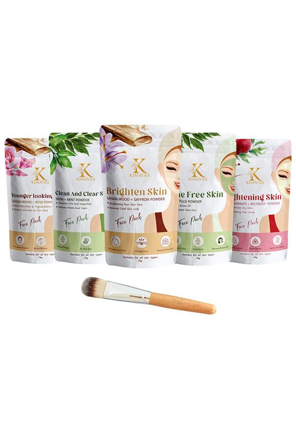 Skin Care Combo Powder (Sandalwood + Rose, Neem + Mint, Neem + Tulsi, Sandalwood + Saffron, Pomegranate + Beetroot)