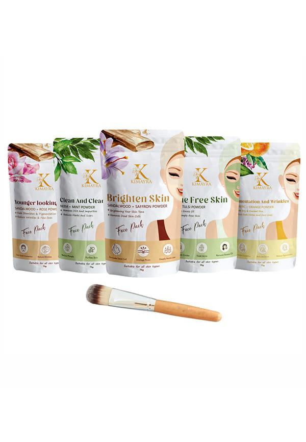Skin Care Combo Powder (Sandalwood + Saffron, Sandalwood + Rose, Turmeric + Orange, Neem + Tulsi, Neem + Mint)