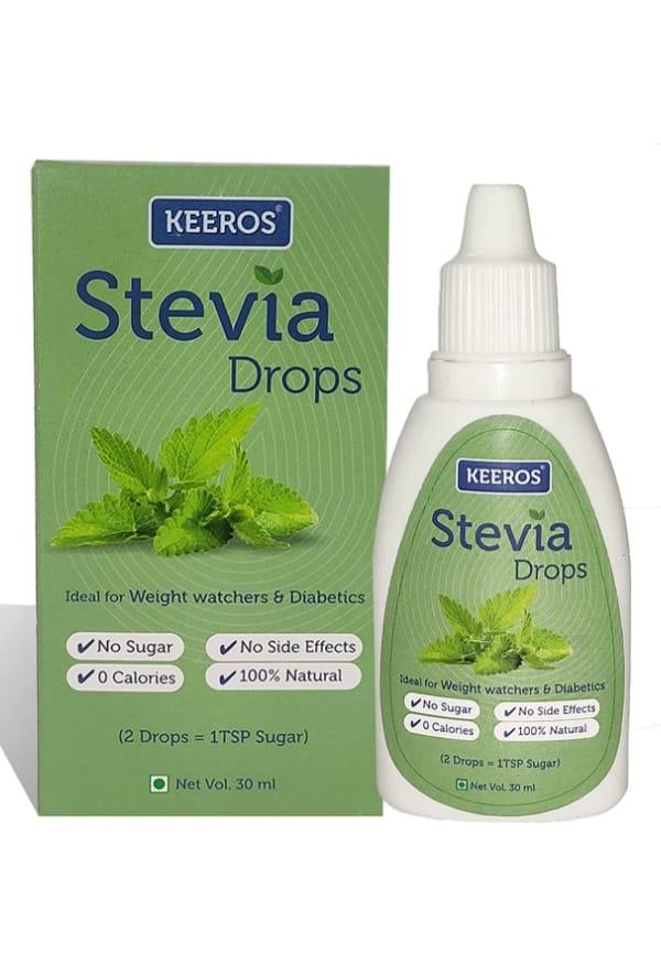 Stevia Drops Liquid Sweetener-100% Natural Extract of Stevia Leaves | Pack of 1x30ml