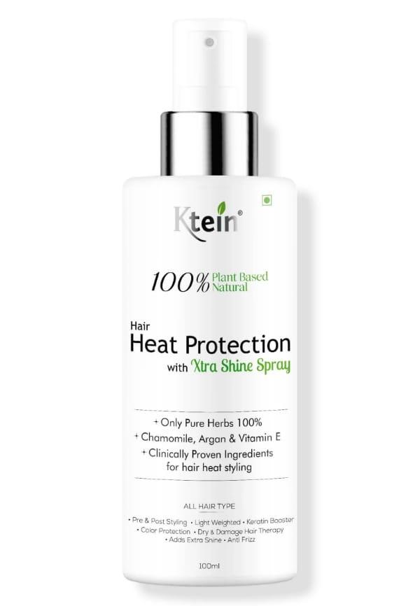 100% Plant Based Natural Heat Protection With Extra Shine Spray