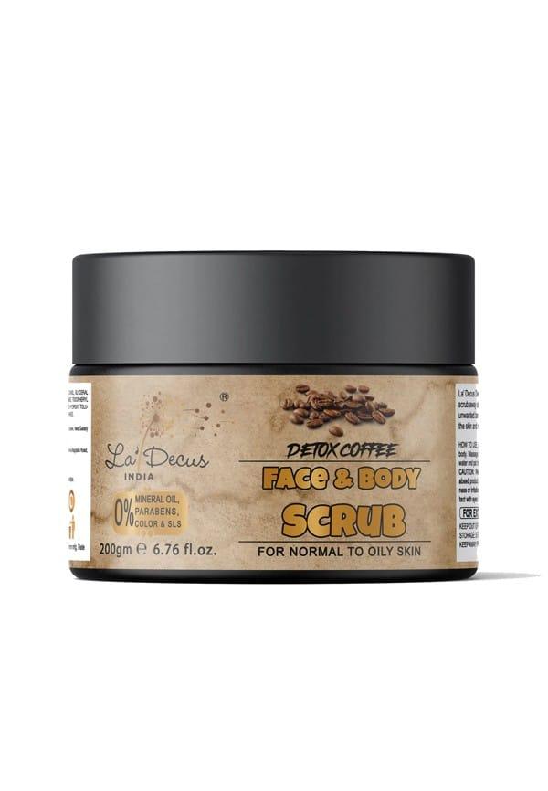 Detox Coffee Face and Body Scrub for Women and Men