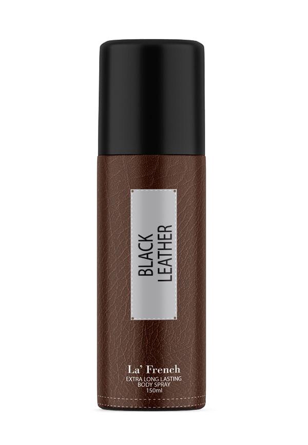 Black Leather Long Lasting Deodorant Body Spray