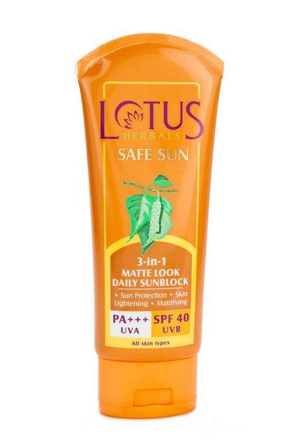 Safe Sun 3 In 1 Matte-Look Daily Sunscreen SPF 40 PA+++