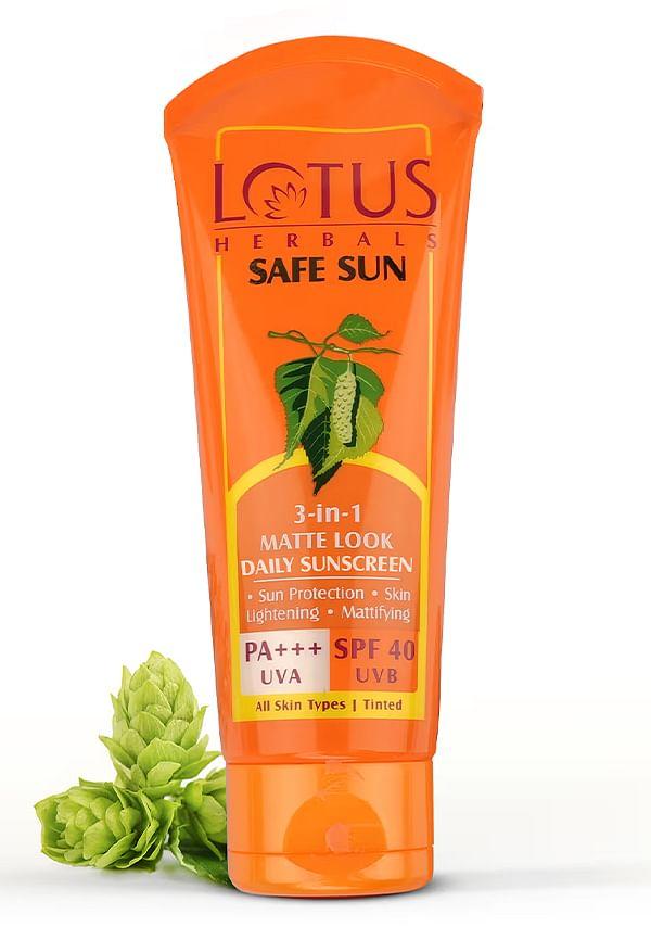 Safe Sun 3 In 1 Matte-Look Daily Sunscreen SPF 40 PA+++