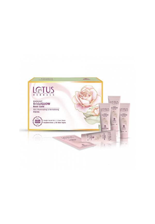 Radiant Bridalglow Rose Gold Skin Illuminating & Revitalising Facial Single Facial Kit