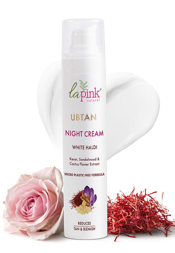 Ubtan White Haldi Night Cream With Saffron for Tan Removal