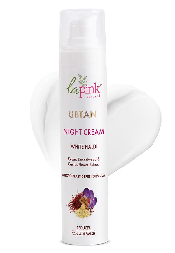 Ubtan White Haldi Night Cream With Saffron for Tan Removal