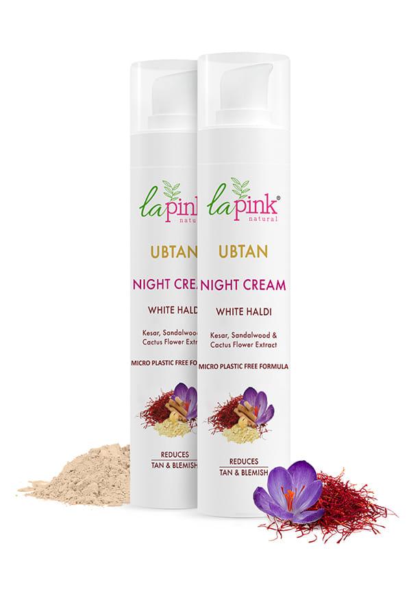 Ubtan White Haldi Night Cream With Saffron for Tan Removal