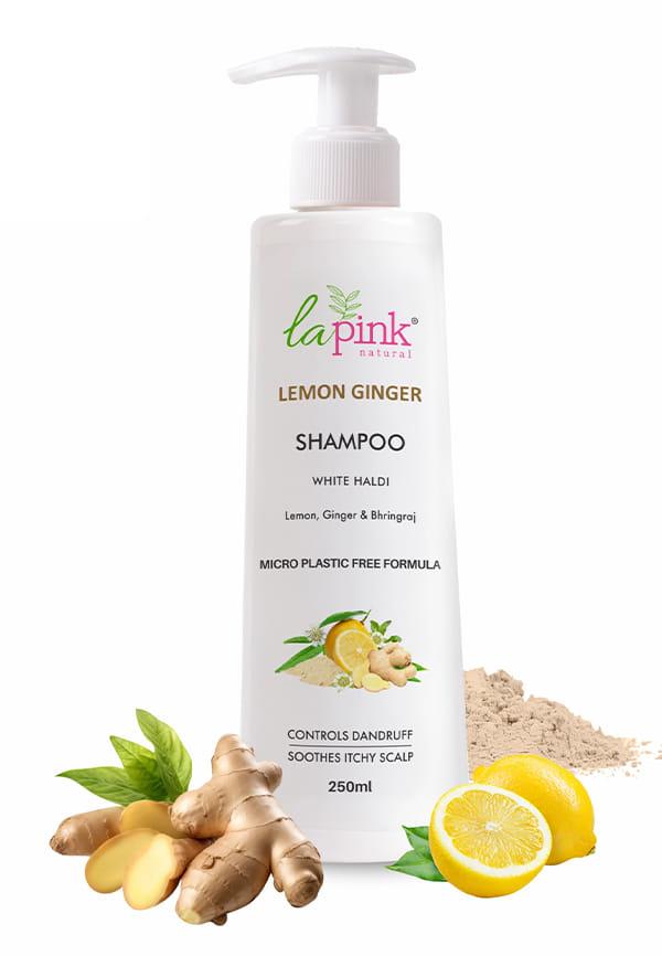 Lemon Ginger Shampoo with White Haldi to Control Dandruff & Soothe Itchy Scalp