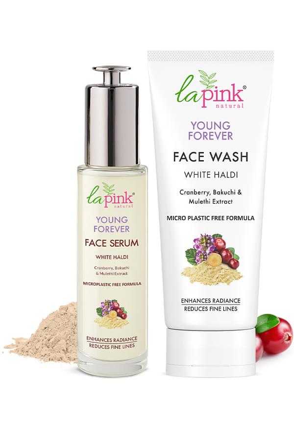 Young Forever Radiance Combo with 100% Microplastic Free Formula, Reduces Fine Lines