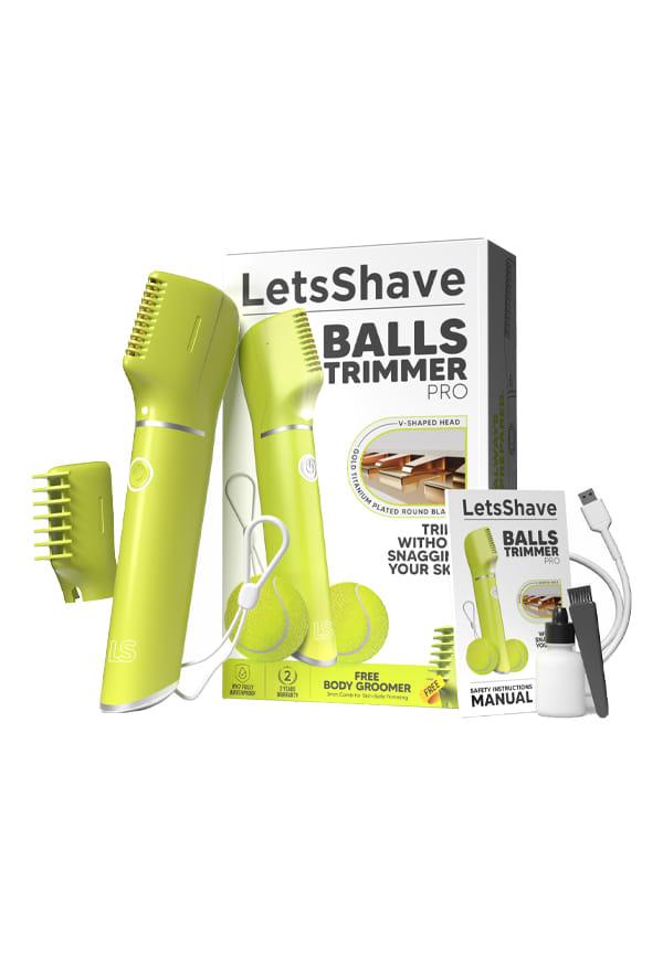 LetsShave Trimmer for Men Private Parts, Skin Safe 'R' Blades, 90Min Runtime & Water Proof, Pubic Hair Trimmer for Man, Body Trimmer Men, Body Groome