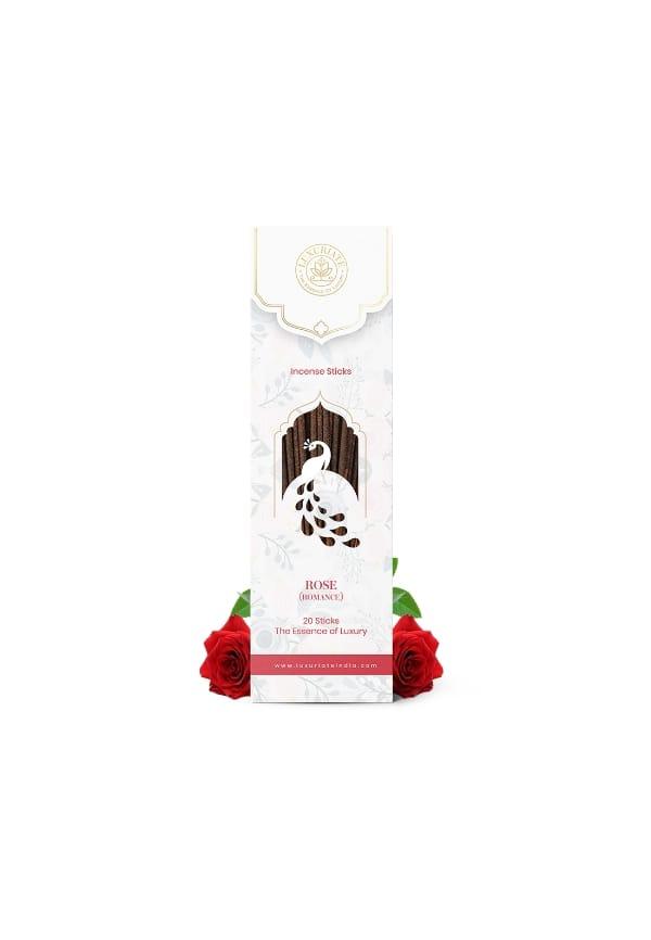 Rose Ayurvedic,Organic,Natural and Non-Toxic Incense Sticks