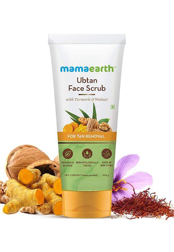 Ubtan Face Scrub With Turmeric & Walnut For Tan Removal