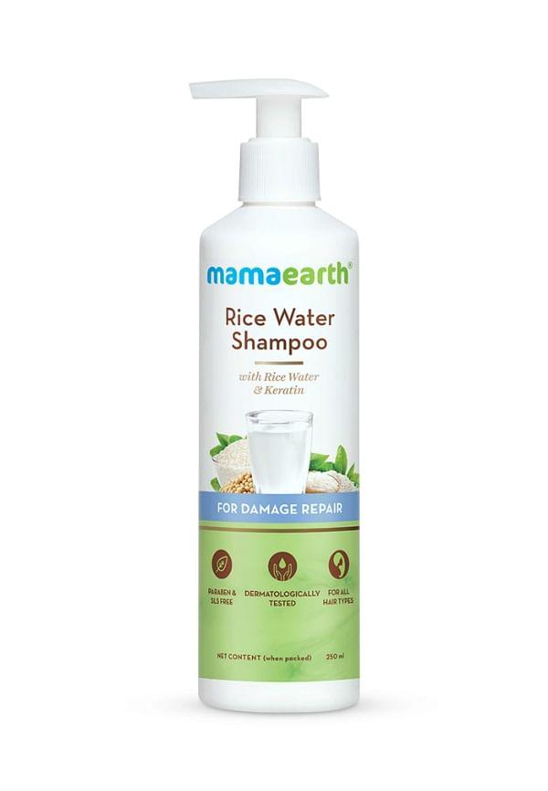 Rice Water Shampoo With Rice Water & Keratin For Damaged, Dry and Frizzy Hair