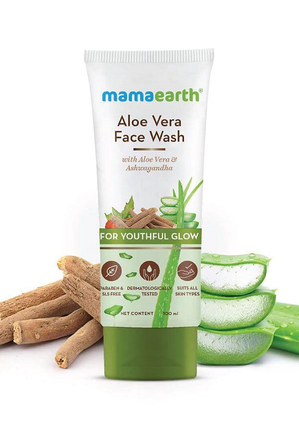 Aloe Vera Face Wash with Aloe Vera & Ashwagandha for a Youthful Glow